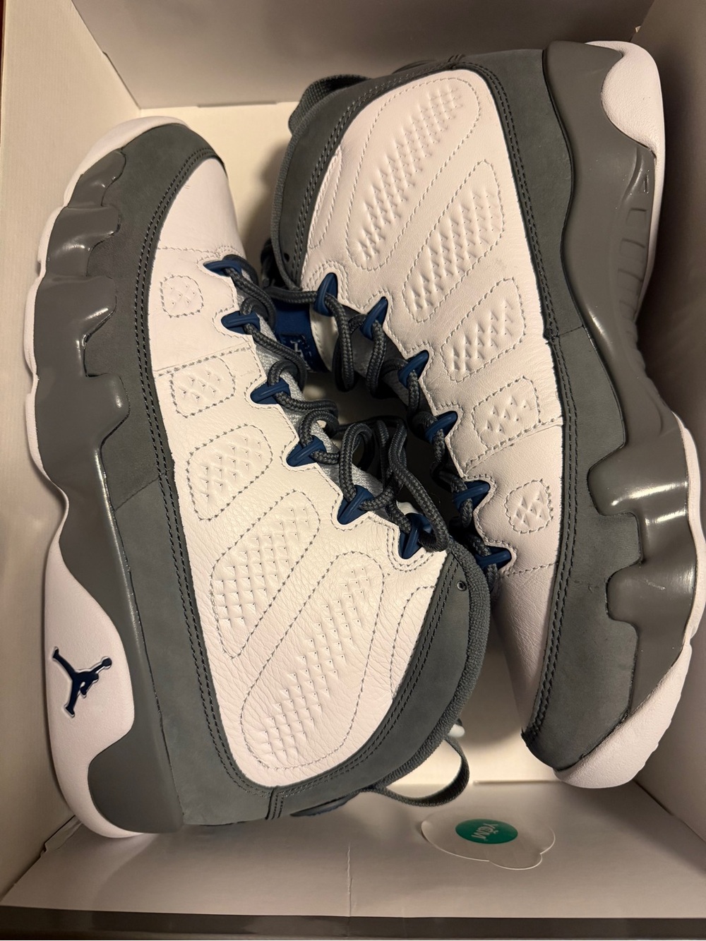 Air Jordan 9 Retro "Flint
Grey and French Blue"